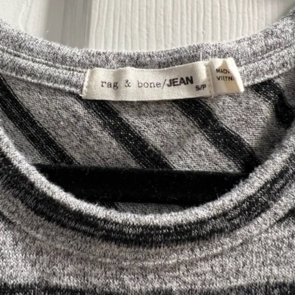 Rag and Bone Hudson black and grey striped shirt - Picture 3 of 3